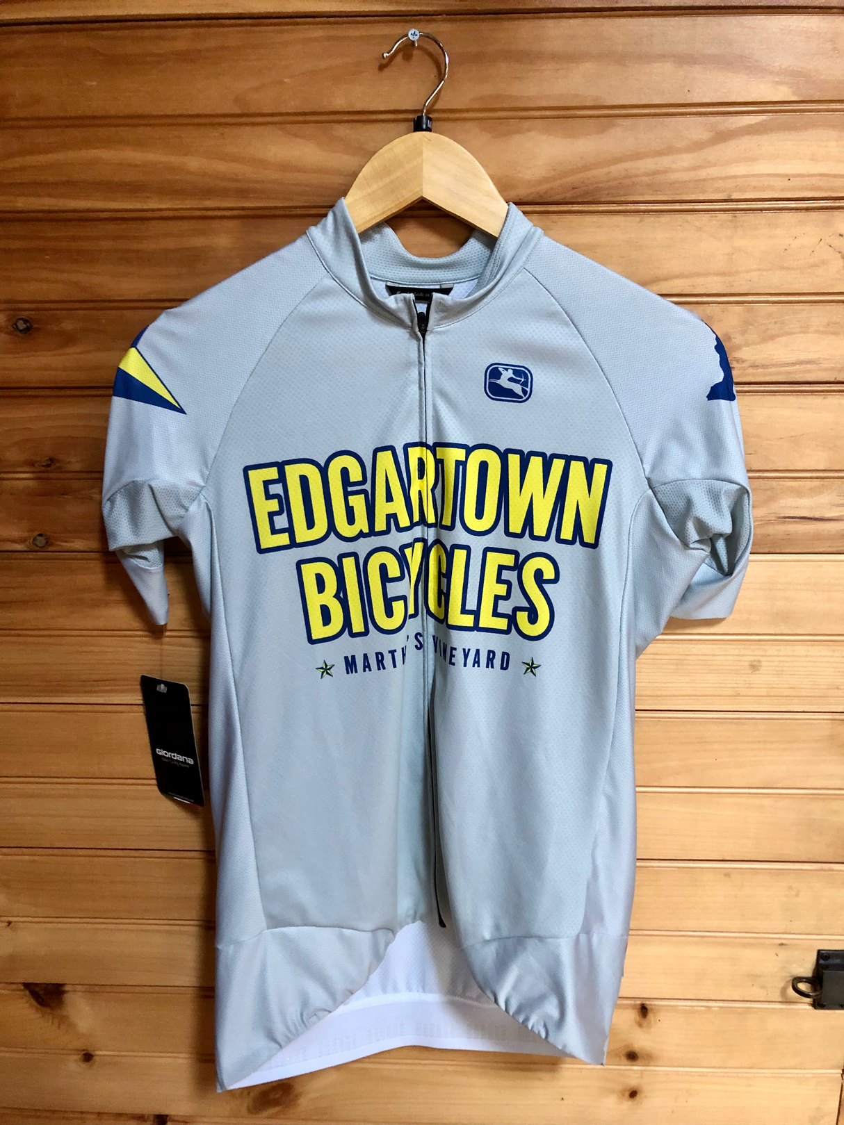 Edgartown Bicycles Race Giordana Scatto Pro Grey/Yellow Women's Jersey