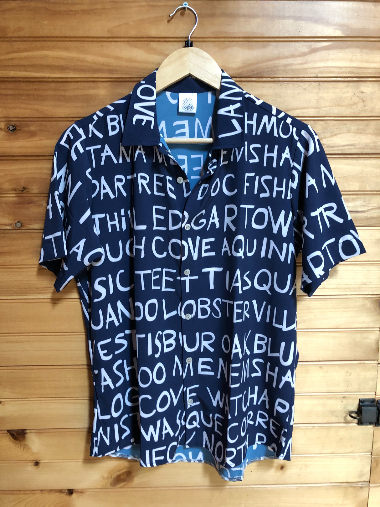 Ostroy Island Names Resort Shirt Blue